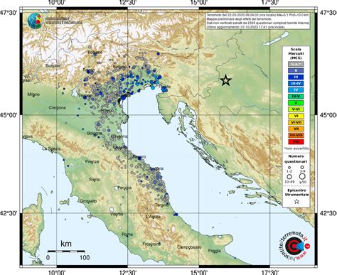Earthquake Confine Slovenia-Croazia (SLOVENIA, CROAZIA), Magnitude Mw 5.1, 22 March 2020 time 06 ...