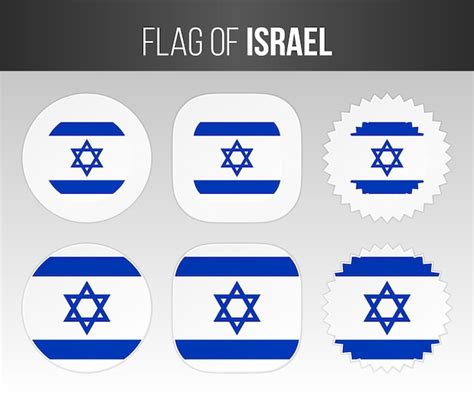 Premium Vector | Israel flag labels badges and stickers illustration ...