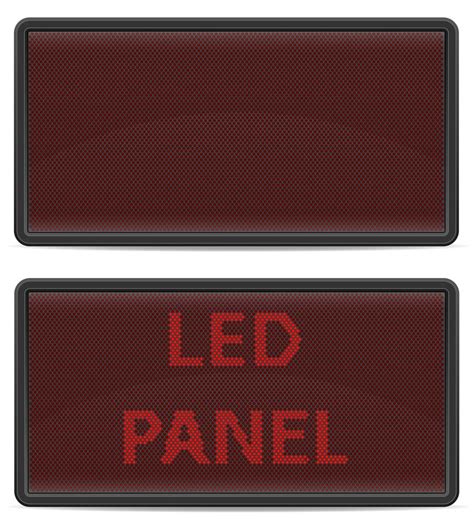 led panel digital scoreboard vector illustration 494693 Vector Art at Vecteezy