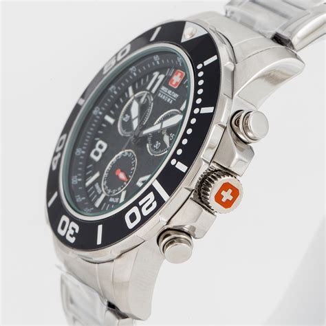 SWISS MILITARY, Hanowa, chronograph, wristwatch, 44 mm. - Bukowskis