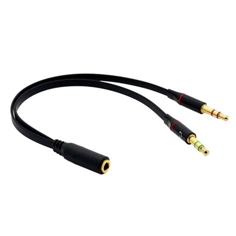 Headphone adapter Microphone earphone connector 2 jack headphone ...