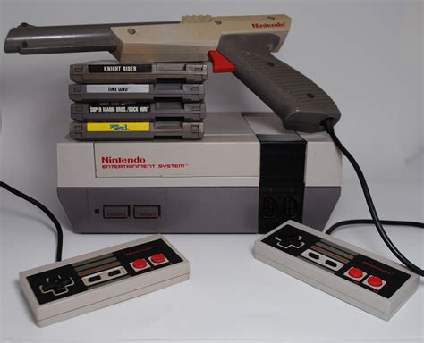 Nintendo Entertainment System NES Console with 4 by StrangeBeauty