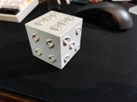 3D printable Jujutsu kaisen Prison Realm solid cube and keychain hole • made with ender 3 pro・Cults