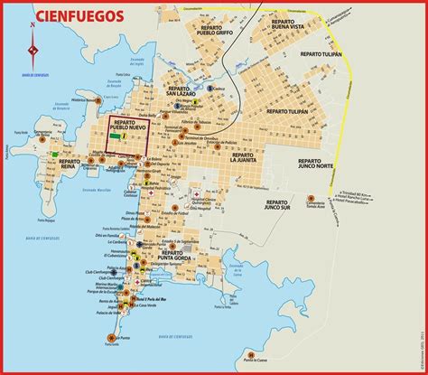 Cuba Map Cienfuegos