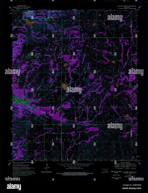 Sulphur oklahoma map hi-res stock photography and images - Alamy