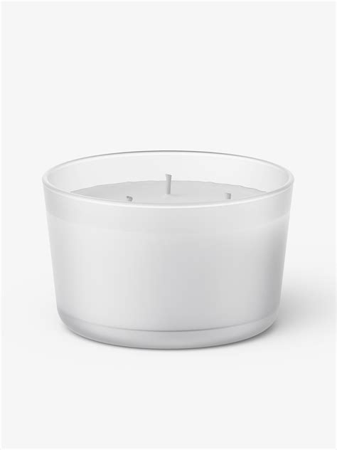 Glass candle mockup / frosted - Smarty Mockups