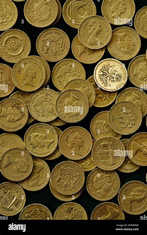 British pound coins Stock Photo - Alamy