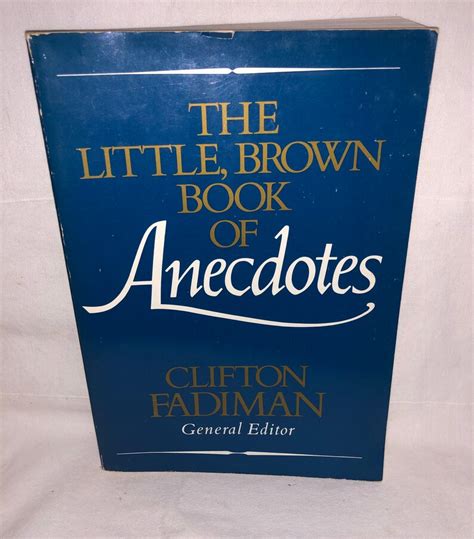 The Little Brown Book of Anecdotes Clifton Fadiman - Etsy