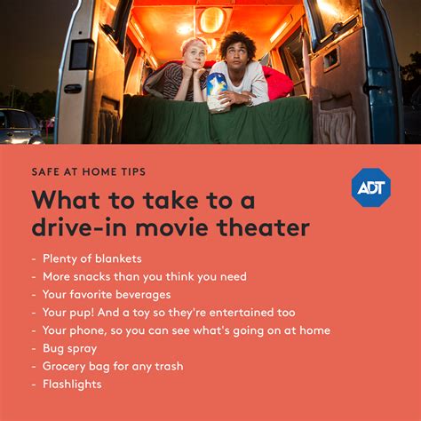 What to bring to a Drive-in Movie Theater | Safe at Home with ADT