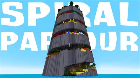 MINECRAFT SPIRAL PARKOUR MAP!! ( EPIC PARKOUR CHALLENGE ) - YouTube