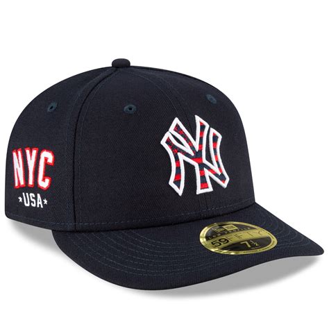 Men's New Era Navy New York Yankees 4th of July On-Field Low Profile 59FIFTY Fitted Hat