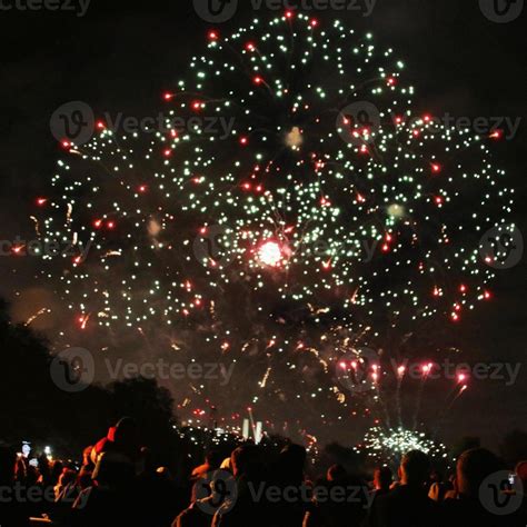 A view of a Fireworks display 12976330 Stock Photo at Vecteezy