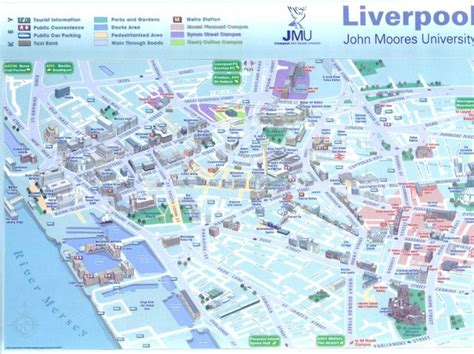 John Moores University Map - Liverpool UK • mappery