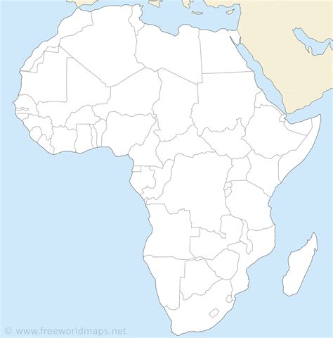 Africa Map Blank Pdf