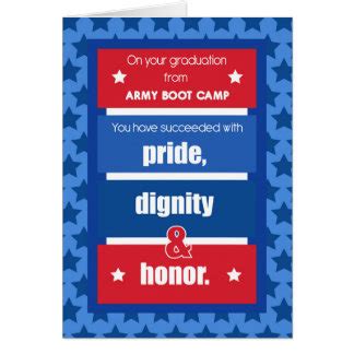 Army Boot Camp Graduation Cards | Zazzle