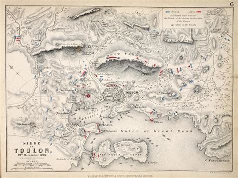 'Map of the Siege of Toulon, Published by William Blackwood and Sons, Edinburgh and London, 1848 ...