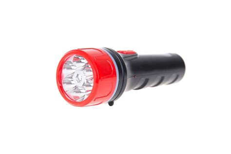 Portable waterproof flashlight isolated on white 9290048 Stock Photo at ...