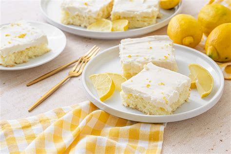 The sun shines a little brighter when Lemon Angel Cake Bars are in hand ...