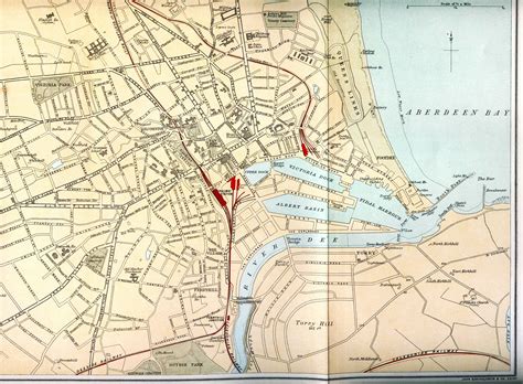 Ordnance Gazetteer of Scotland - Plan of Aberdeen Map