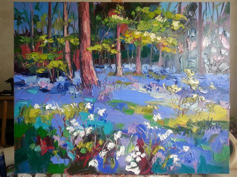 Judith I Bridgland: Bluebell Painting