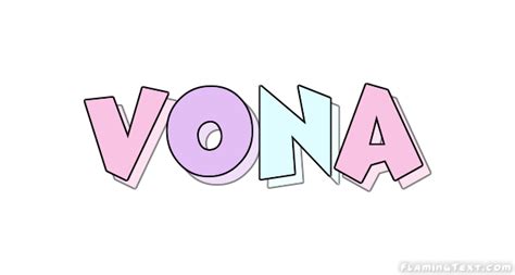 Vona Logo | Free Name Design Tool from Flaming Text