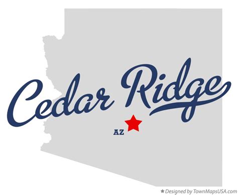 Map of Cedar Ridge, AZ, Arizona