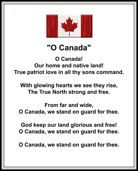 O Canada Canadian National Anthem - Journeys of the Zoo