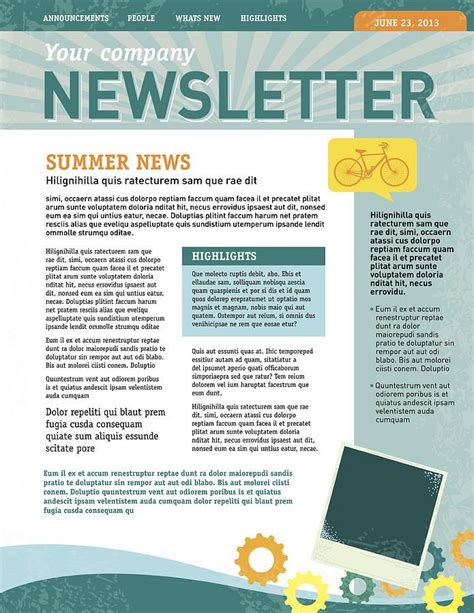 Company newsletter design template Drawing by JDawnInk Newsletter ...