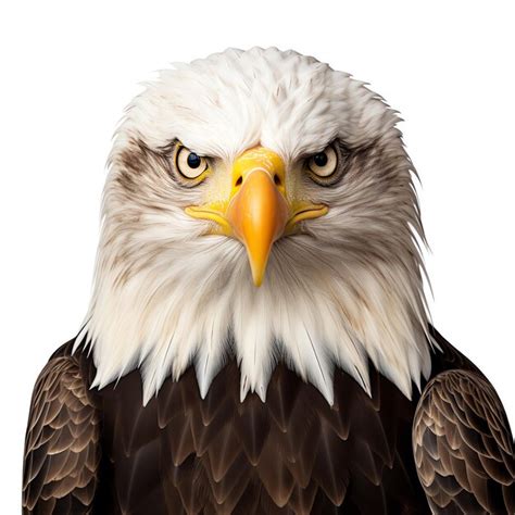 Premium Photo | A bald eagle with a yellow beak