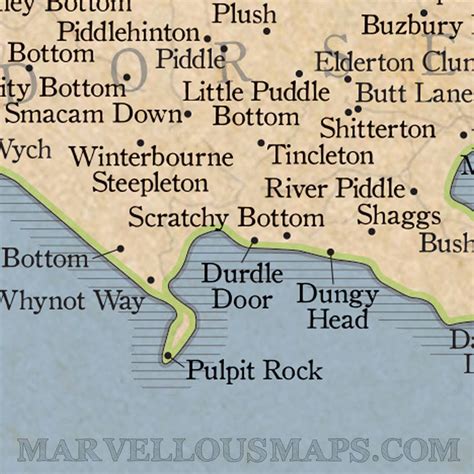 The Marvellous Map Of Great British Place Names By all things Brighton beautiful ...