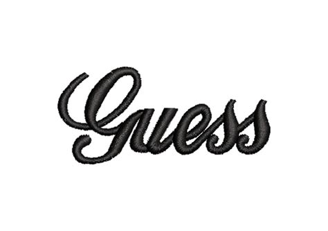 Logo Guess Letter Embroidery Designs - Embroidery Designs Packs