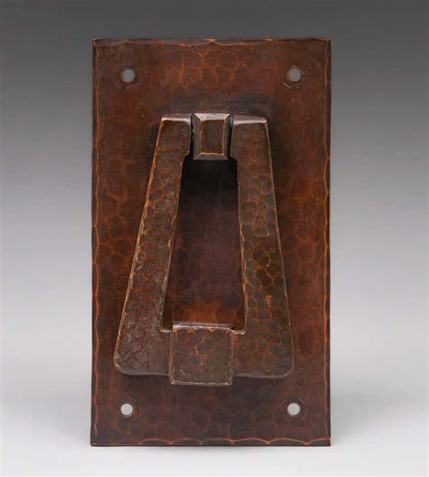 Handel Hammered Copper Door Knocker c1910 | California Historical Design