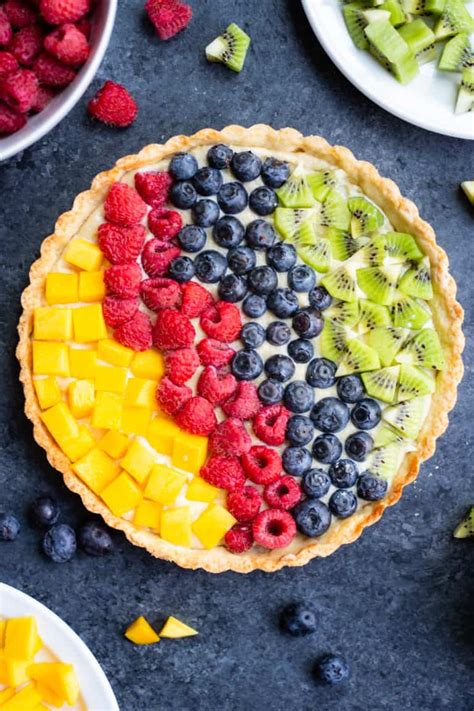 Vegan Cream Cheese Fruit Tart - Fooduzzi