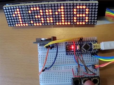 Arduino Matrix Clock Prototype - Arduino Project Hub