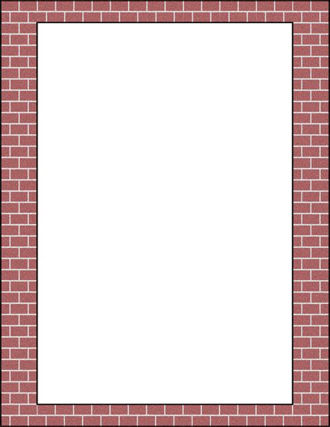 brick border frame