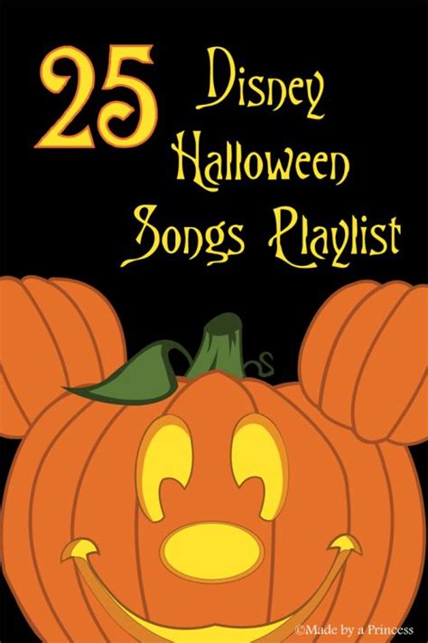 Top 25 Disney Halloween Party Songs - Made by a Princess | Disney ...