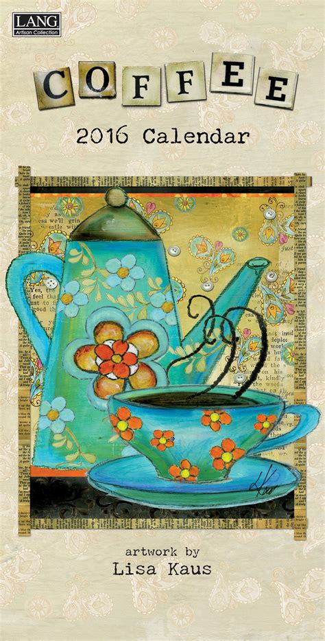 Coffee 2016 Vertical Wall Calendar , 1079125 | Ilustração de café, Ideias para o chá, Aula de ...