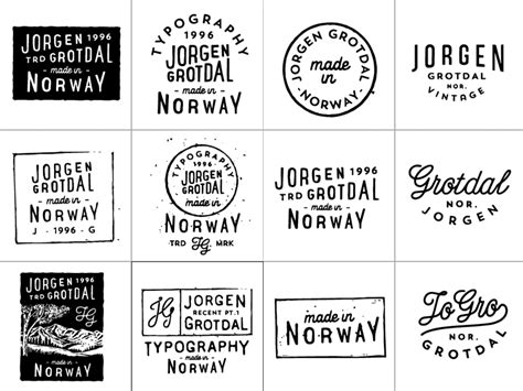 Stamp designs by Jorgen Grotdal on Dribbble