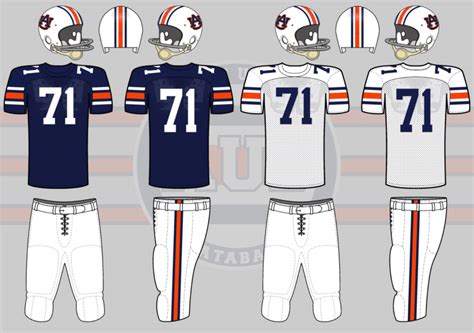 Auburn Tigers Football Uniform History - Auburn Uniform Database