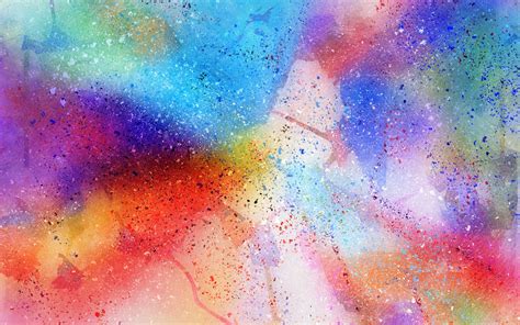 Wallpaper Abstract watercolor background, spots, rainbow colors 2880x1800 HD Picture, Image