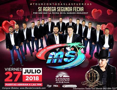 Banda Ms Concert Citizens Bank Arena 2018