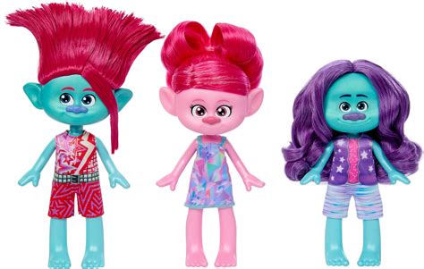 DreamWorks Trolls Trendsettin’ Trio Fashion Dolls Set | MATTEL