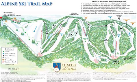 Otsego Club Trail Map | SkiCentral.com