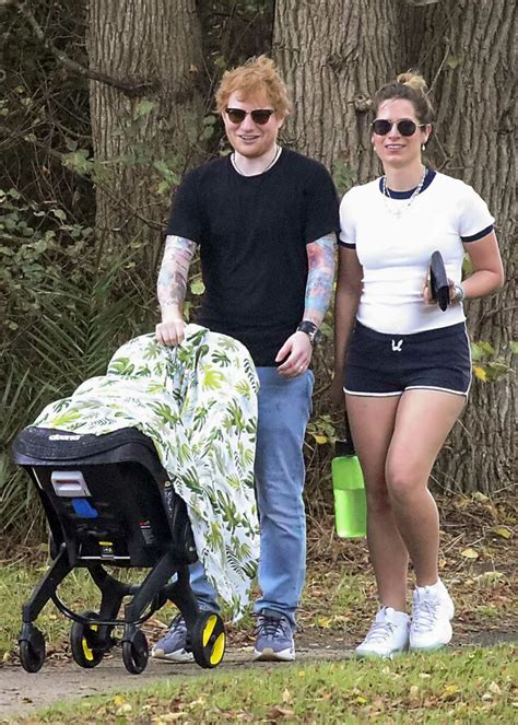 Cherry Seaborn in a White Tee Was Spotted Out with Ed Sheeran and Their Baby in Melbourne ...