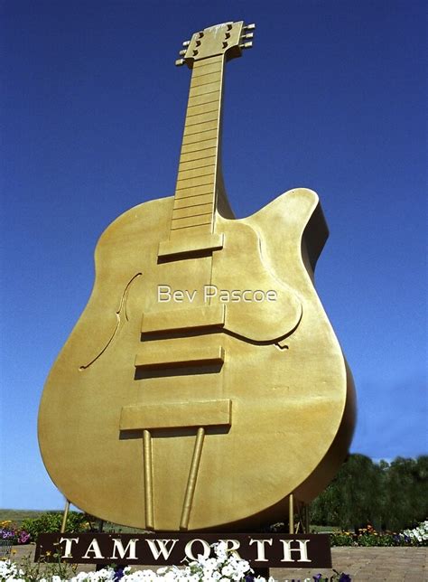 "Golden Guitar, Tamworth NSW" by Bev Pascoe | Redbubble