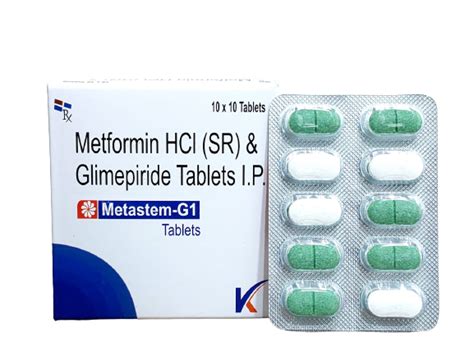 Metformin HCl & Glimepiride Tablets IP Manufacturer Exporter in Delhi India