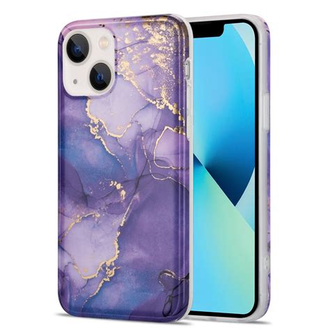 Glazed Marble Phone Case For iPhone 13 (Purple) – Alexnld.com