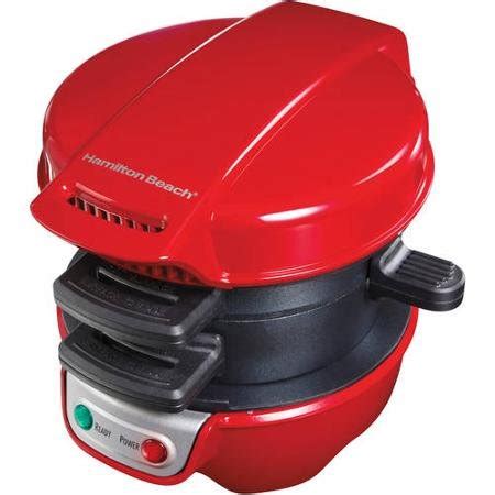 Hamilton Beach Breakfast Sandwich Maker, Red | SleepyChef.com ...