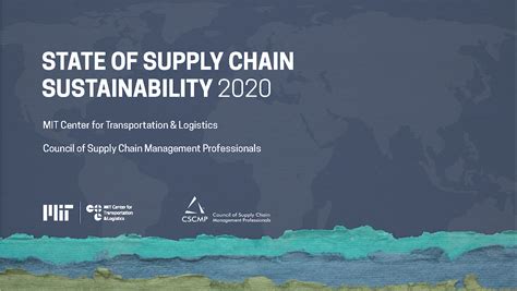 State of Supply Chain Sustainability Report - 2020 - MIT Sustainable ...