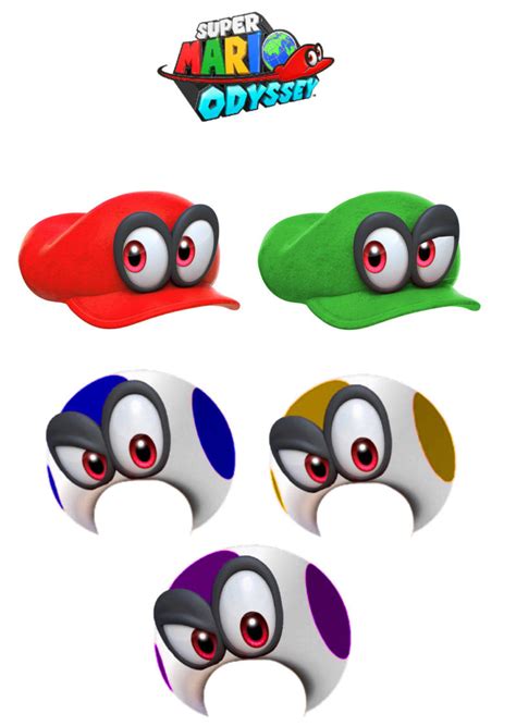 Super Mario Odyssey: Cappy Hat Forms by Joshuat1306 on DeviantArt